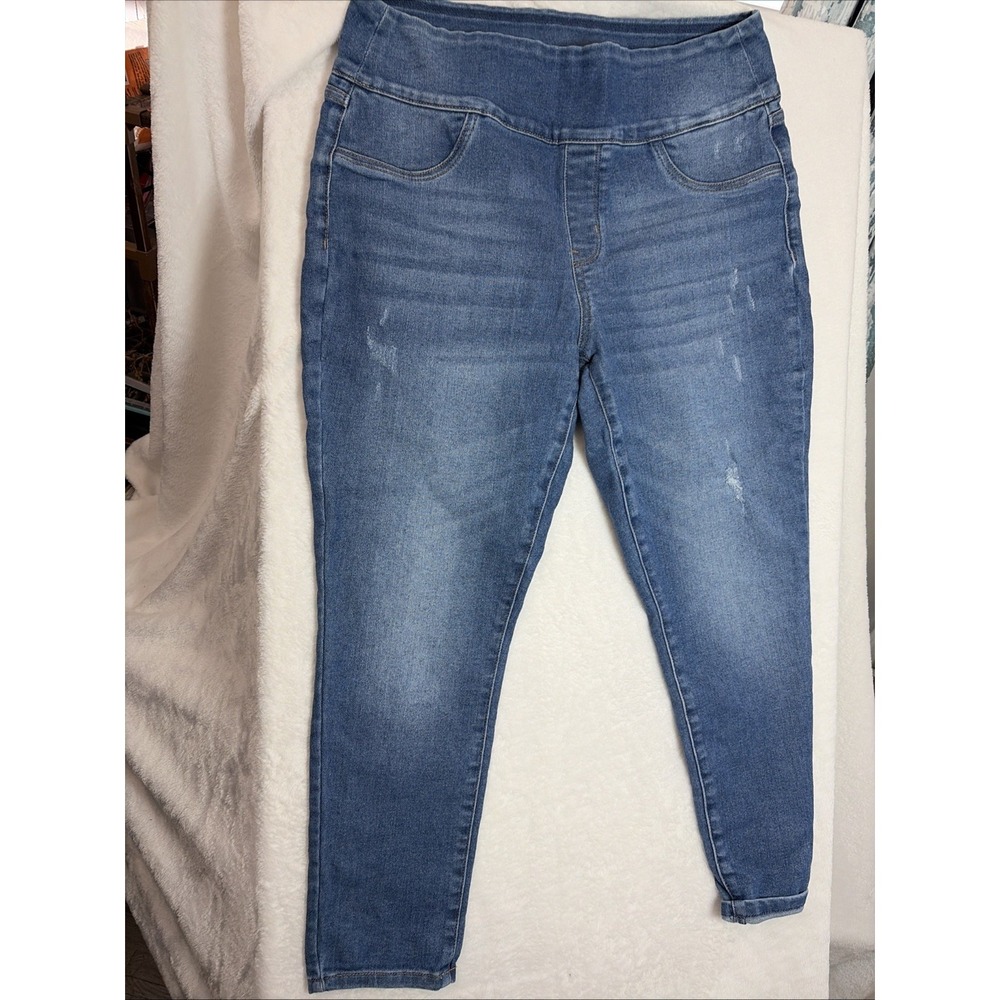 Sonoma Women's‎ Blue Jeans Size 16 Ankle Stretch High Rise Straight Leg